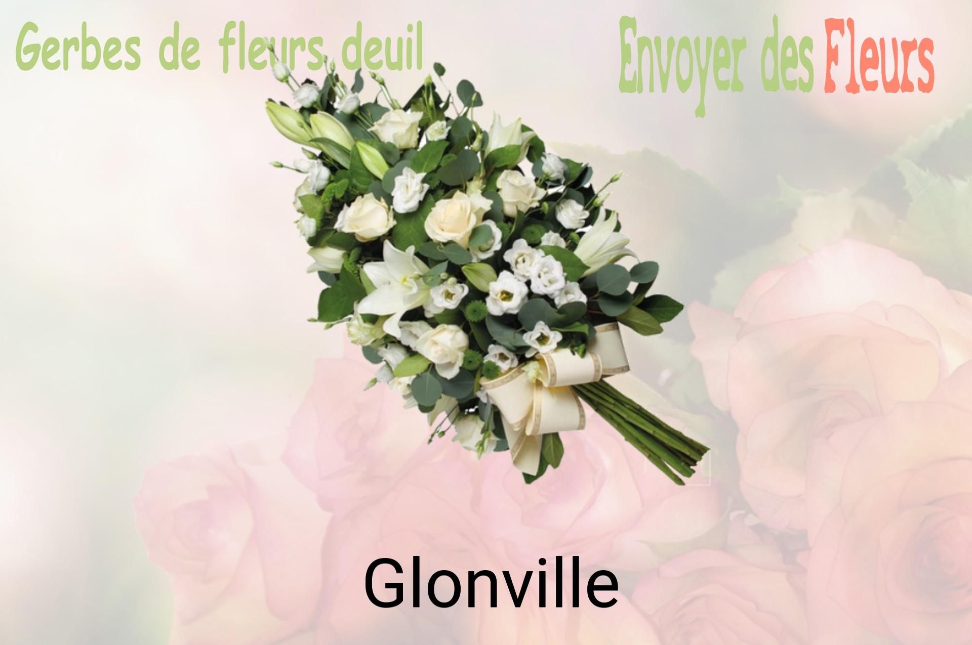 Gerbe de fleurs de deuil livrée à Glonville